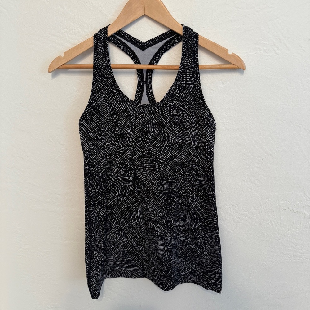 Lululemon Cool Racerback II *Nulu Free Spirit Ice Grey Black